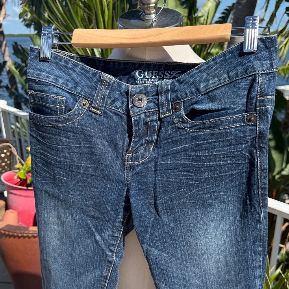 GUESS Women's Dark Blue Skinny Jeans